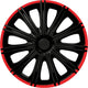 Carpoint wieldoppen nero 14 inch abs zwart rood set van 4