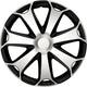 Gorecki carpoint wieldoppenset mega 14 inch zwart zilver 4 stuks