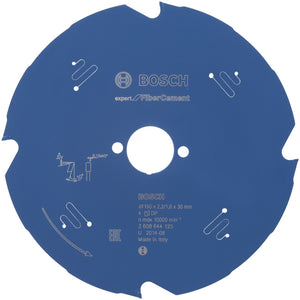 Bosch cirkelzaagblad fiber cement - 190 x 30 x 2,2 mm - t4 - 2608644125