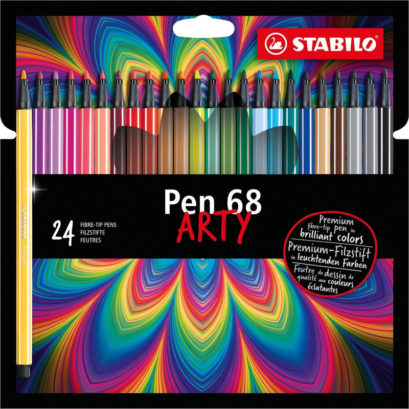 ギャラリービューアに画像をロードする, Stabilo pen 68 - viltstift - arty - set met 24 stuks

