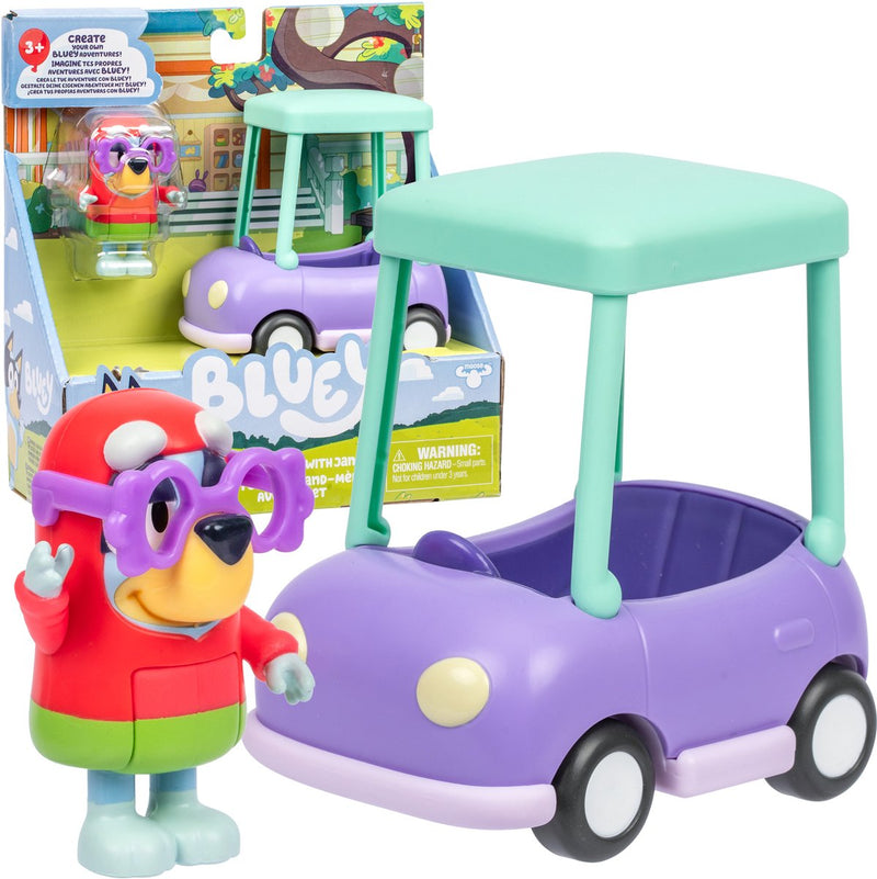 Afbeelding laden in galerijviewer, Moose toys bluey basic vehicle granny car janet
