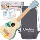 Classic world wooden ukulele guitar for kids blue - uni