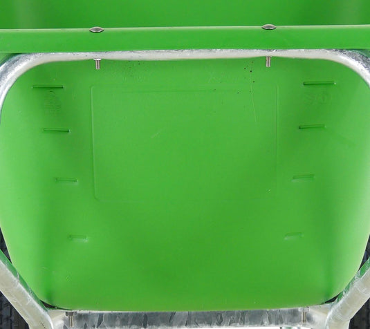 Fort producten kruiwagen f s 165l groen hdpe bak 2 wiel nooitmeerlek