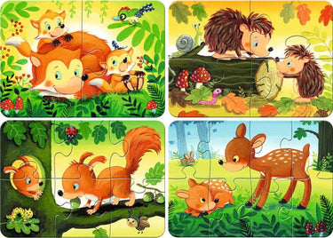 Ravensburger puzzel forest animals - legpuzzel - 2, 4, 6, 8 stukjes