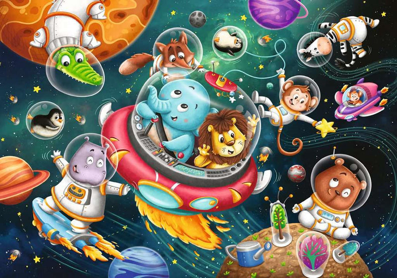 Load image into Gallery viewer, Ravensburger puzzel space 2x12 stukjes
