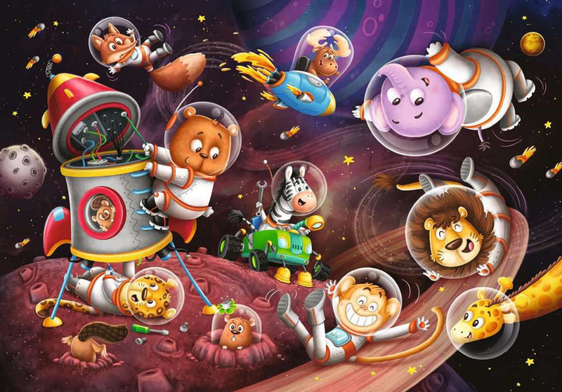 Load image into Gallery viewer, Ravensburger puzzel space 2x12 stukjes

