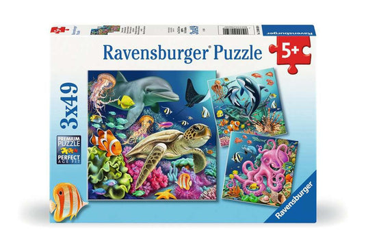 Ravensburger puzzel underwater 3x49 stukjes