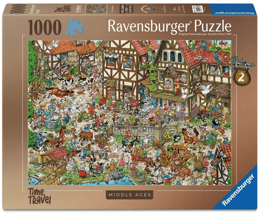 Ravensburger ray's comic series - time travel 2 - middle ages - 1000 stukjes legpuzzel