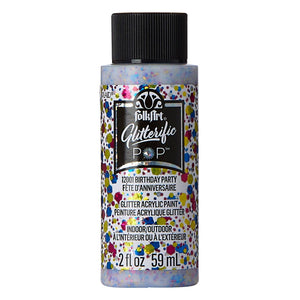 Folkart • glitterific pop acrylic paint birthday party 59ml
