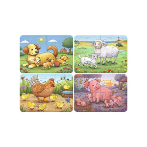 Ravensburger puzzel - boerderijdierfamilies - my first puzzles