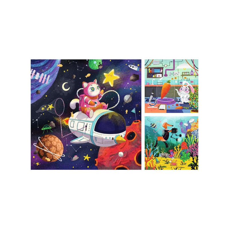 Load image into Gallery viewer, Ravensburger legpuzzel dieren ontdekkers - 3x49st.
