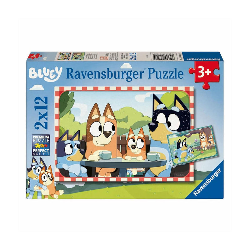 Load image into Gallery viewer, Ravensburger puzzel bluey 2x12 stukjes
