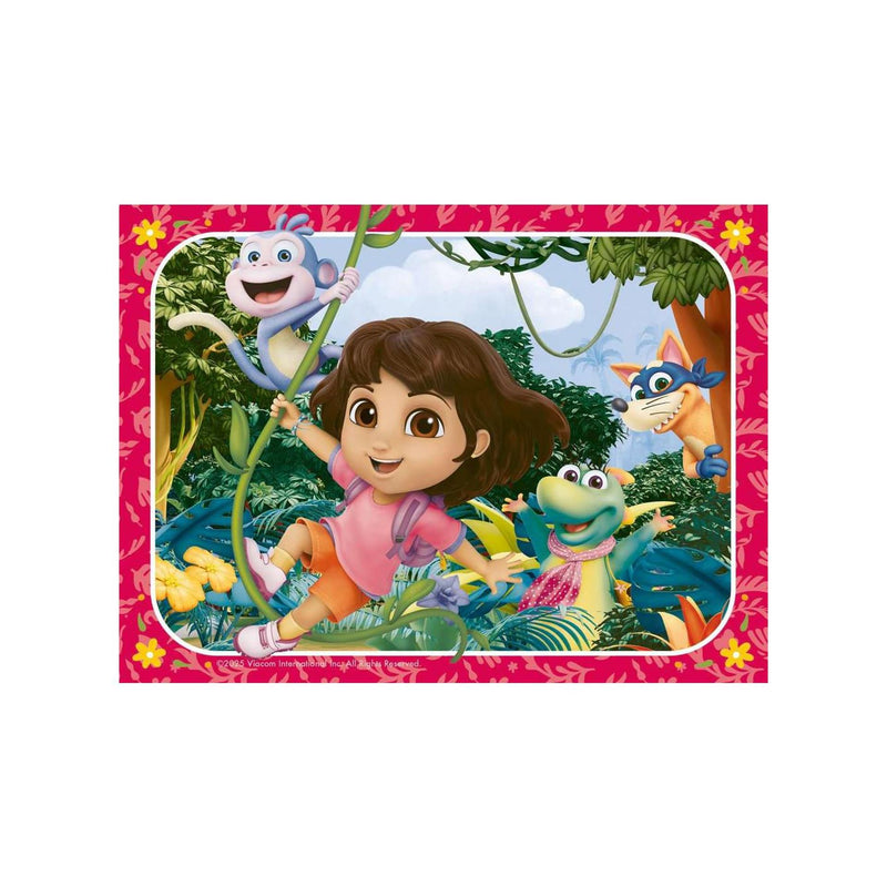 Load image into Gallery viewer, Ravensburger legpuzzel dora the explorer kom bij het avontuur! - 4 puzzels
