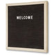 Letterbord showdown leb30x30 640 g zwart