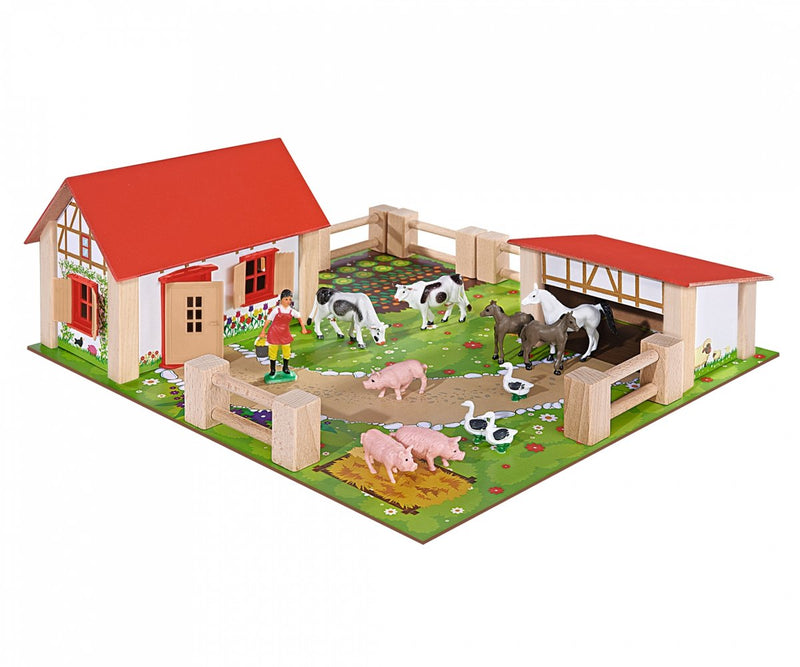 Afbeelding laden in galerijviewer, Eichhorn boerderij incl. dieren en accessoires
