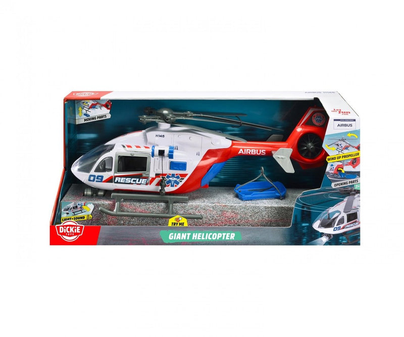 Afbeelding laden in galerijviewer, Dickie toys - speelgoedvoertuig helikopter - airbus h145 - licht en geluid
