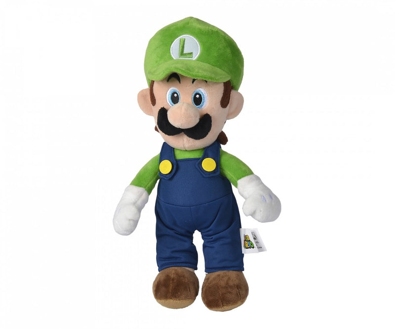 Afbeelding laden in galerijviewer, Nicotoy super mario luigi pluche, 30cm - knuffel
