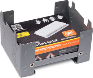 Esbit brander pocket stove s - compact - incl 16x5 gr blokjes - gegalvaniseerd staal
