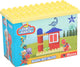 Merkloos sans marque big bloxx dino ranch bouwblokken set - constructiespeelgoed kinderen - 13-delig - opbergbox met deksel - 1,5-5 jaar