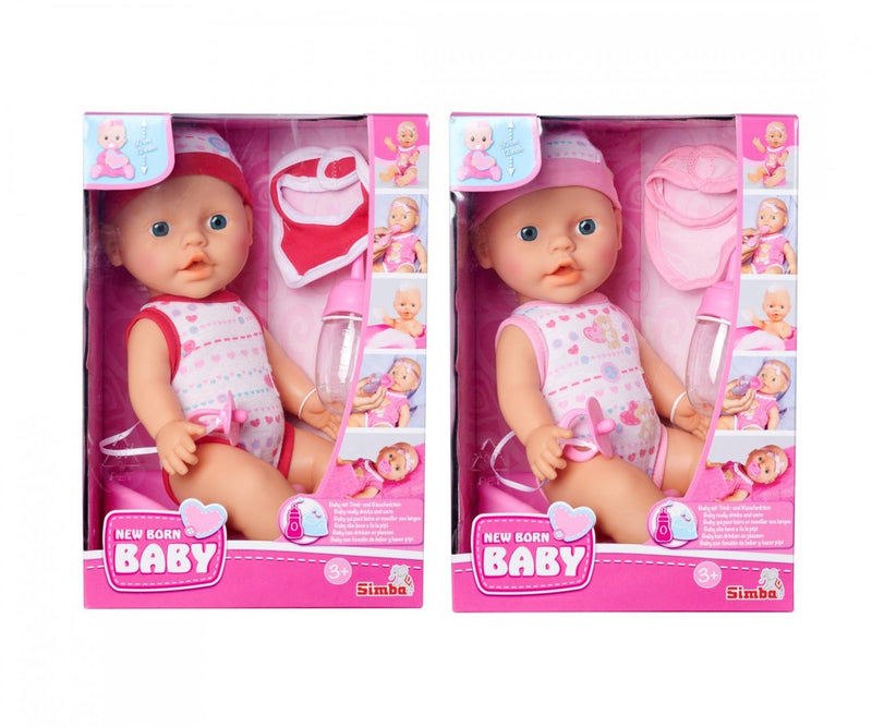 Afbeelding laden in galerijviewer, New born baby pop drinken en plassen simba 30 cm
