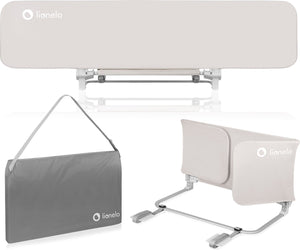 Lionelo lora - bedhekje xl - opvouwbaar draagbaar - extra lang 150 cm - gemakkelijke installatie - universeel - hoogwaardig materiaal