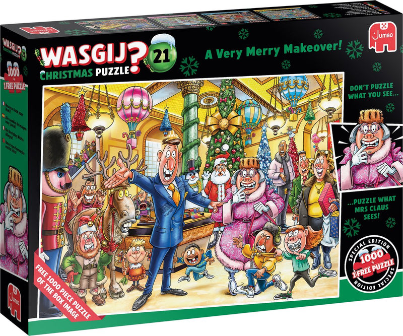 Afbeelding laden in galerijviewer, Wasgij christmas 21 legpuzzel - een feestelijke make-over! - 2x1000st.
