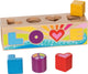 Goki houten sorteerbox vormenstoof love