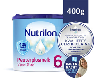 Nutrilon 6 peuterplusmelk – flesvoeding vanaf 3 jaar – 400g