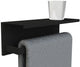 Allibert new game - tablet handdoekhouder - 40cm - mat zwart gelakt aluminium