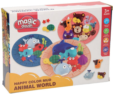 Lobbes speelgoed bv lobbes klei speelset dieren vrienden - 5 kleuren klei en vormen.