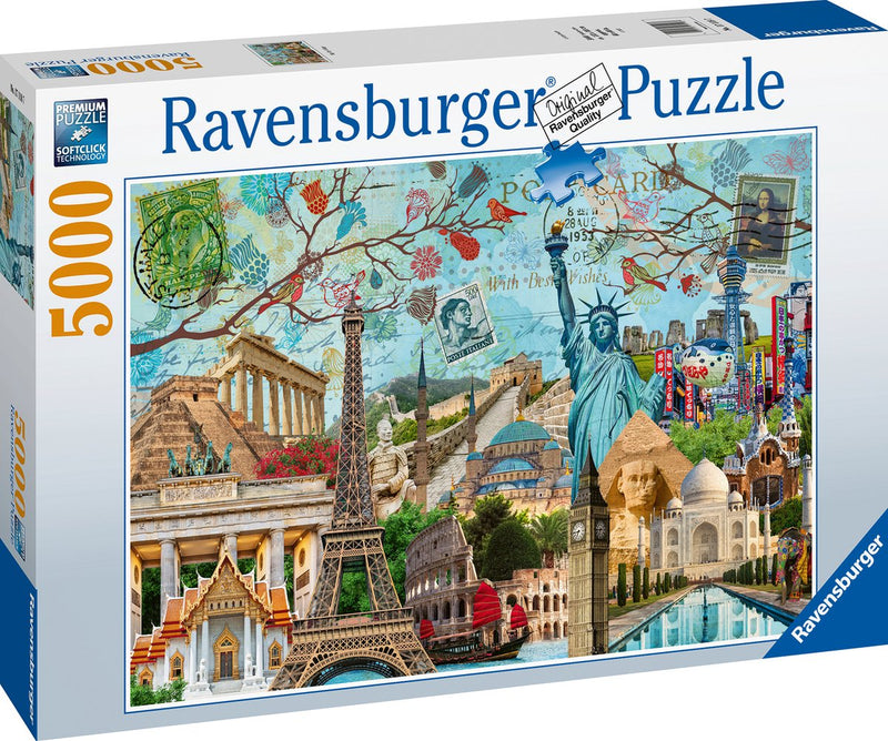 Afbeelding laden in galerijviewer, Ravensburger puzzel big city collage - legpuzzel - 5000 stukjes
