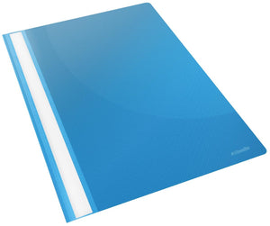Esselte plastic snelhechter offertemap - blauw - 25 stuks