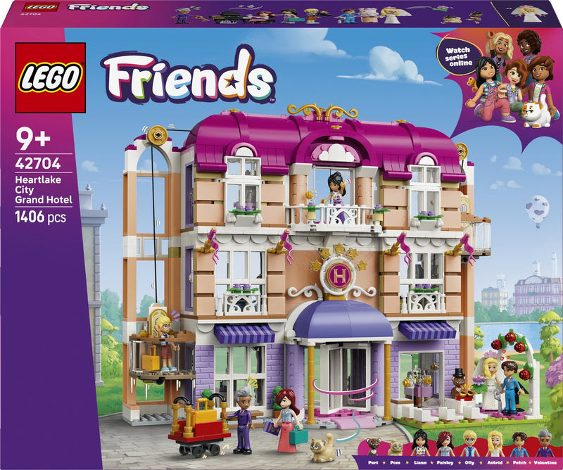 Chargez l'image dans la visionneuse de la galerie, Lego friends heartlake city grand hotel speelgoed met dieren figuren en poppetjes 42704
