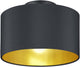 Trio hostel - plafondlamp - zwart mat - excl. 2x e14 4 w -