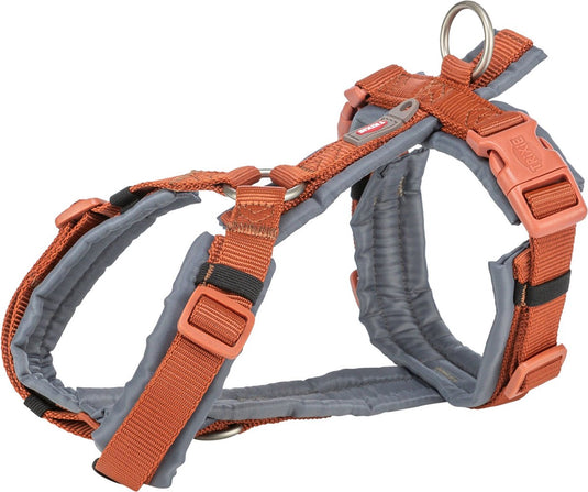 Trixie hondentuig premium trekking roest bruin grafiet grijs