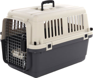 Flamingo transportbox hond s 61×40×41 cm – transportkooi nomad donkergrijs