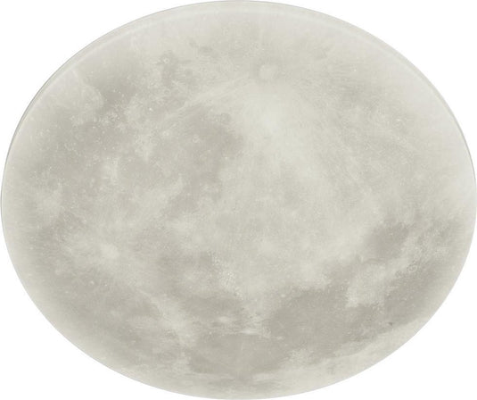 Trio lunar - plafondlamp - wit - incl. 1x smd 22 w - afstandsbediening - geintegreerde dimmer - nachtlampje - niet extern dimbaar - patroon bescherming - wand- en plafondmontage