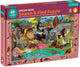 Mudpuppy zoek-en-vind puzzel - afrikaanse safari - 59x39cm - 64 stukjes - 4 jaar