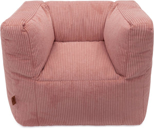 Jollein - kinderfauteuil - corduroy - wild rose - kinder zitzak - 1 t m 4 jaar