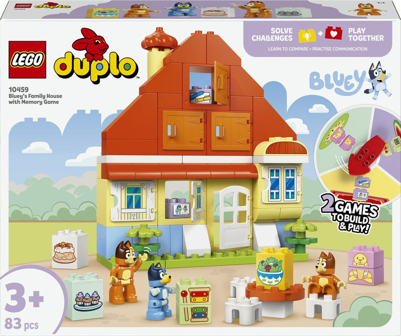Afbeelding laden in galerijviewer, Lego duplo bluey: huis van bluey en haar familie met geheugenspel educatief speelgoed voor peuters 10459
