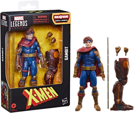Hasbro x-men marvel legends action figure gambit (baf: marvel's nemesis) 15 cm action figuur