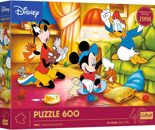 Trefl puzzel 600 stukjes - 40 jaar - mickey mouse en friends.