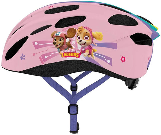 Nickelodeon paw patrol fietshelm - kinderhelm - in-mold technologie - verstelbaar - maat m (52-56 cm) - roze