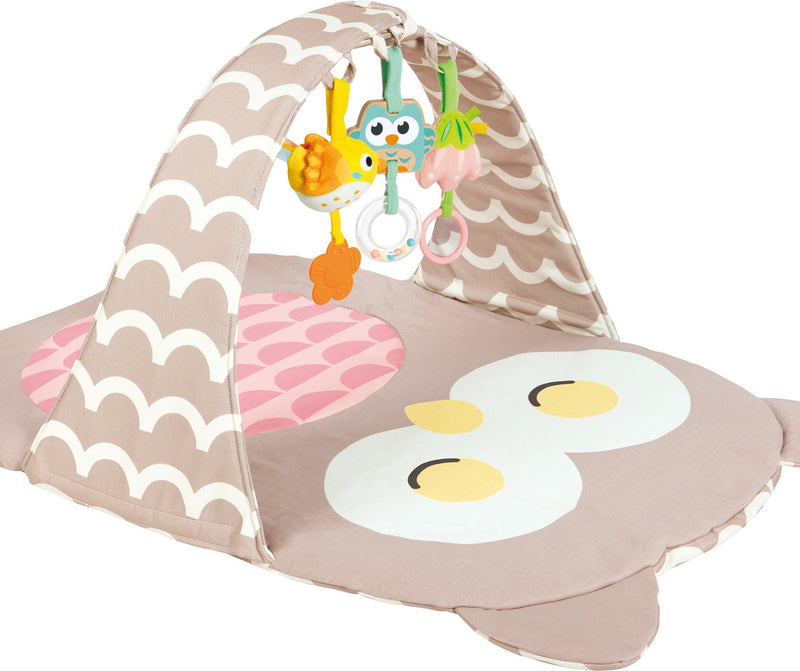 Afbeelding laden in galerijviewer, Hape speelboog uil sina - babygym met rammelaar, spiegel en bijtring, vanaf 0 maanden
