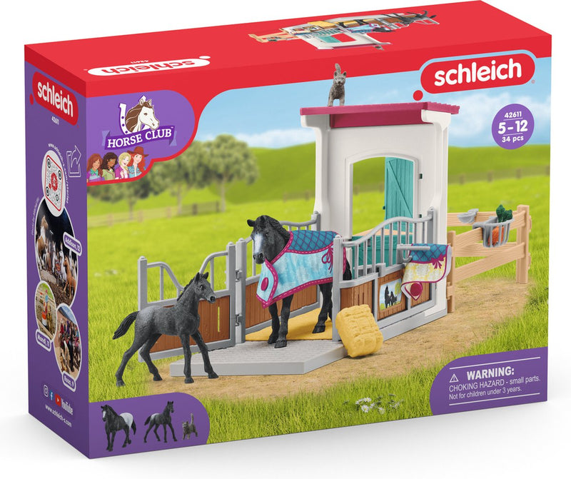 Chargez l'image dans la visionneuse de la galerie, Schleich horse club paardenbox met merrie en veulen - 42611

