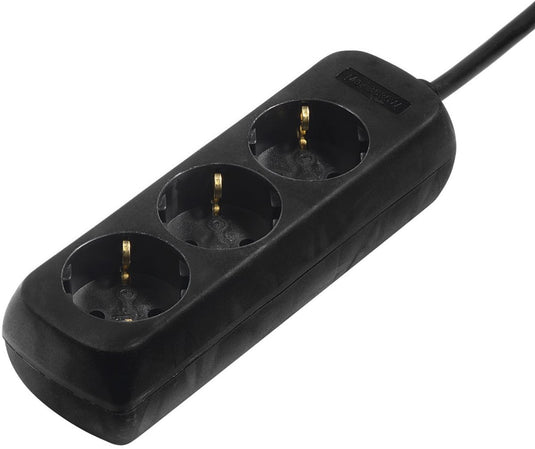 Hama stekkerdoos - 3-voudig - 5m kabel - zwart