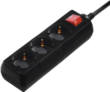 Hama stekkerdoos met schakelaar - 3-voudig - 5m kabel - zwart