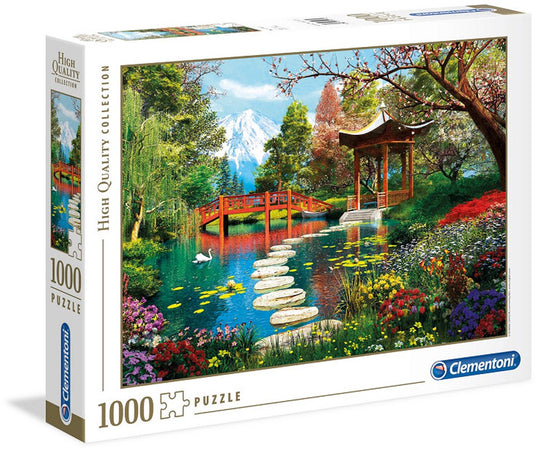 Clementoni - puzzel - 1000 stukjes - fuji garden - high quality collection - puzzel voor volwassenen
