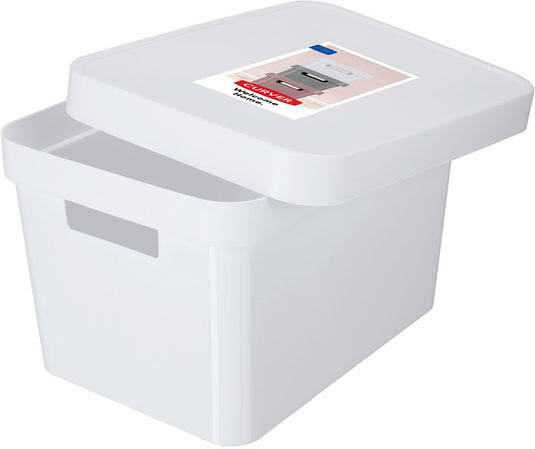 Curver infinity - opbergdoos - opbergbox - mand met deksel 1.7l - wit