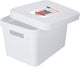 Curver infinity - opbergdoos - opbergbox - mand met deksel 1.7l - wit